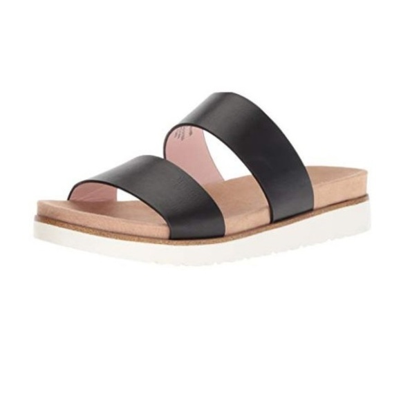 Kensie Doris Slide Sandal, Black A - Picture 2 of 5